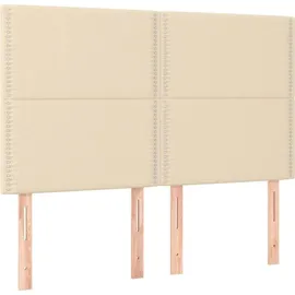 vidaXL Boxspringbett 140 x 200 cm Creme