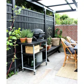 Plus Zauntür Rustik 100 x 158 cm schwarz