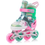 meteor® Inlineskates 4in1 Kinder Inliner Rollschuhe Roller Blades Quad Skates Carbon Kinder Inlineskates Verstellbar Schuh Big Wheels