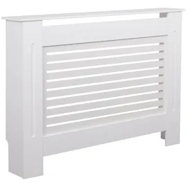 KADIMA DESIGN Moderne Heizkörperverkleidung mit Lamellen-Muster 112x19x82 cm