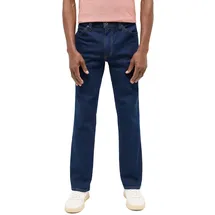 Mustang Straight-Jeans "Tramper Straigt", Herren, Gr. 38, Länge 34, schwarz (super schwarz), Denim/Jeans, Obermaterial: 99% Baumwolle, 1% Elasthan, straight fit, Jeans Straight-Jeans