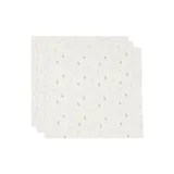 jollein 535-851-67094 Mulltücher/Swaddle 3er Set - Happy Miffy Nougat (70x70cm)