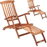 CASARIA - Sonnenliege Klappbar 2er Set FSC®-zertifiziert Akazie 160kg belastbar Garten