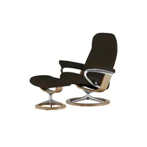Stressless Relaxsessel Leder 78 x 97 x 70 cm Braun mit Hocker