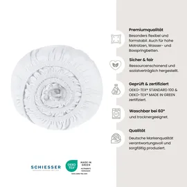 SCHIESSER Spannbettlaken Baumwolle-Elasthan 180 x 200 cm weiß