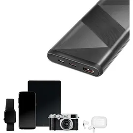 Logilink PA0275 10000 mAh Quick Charge 3.0, Fast Charge, USB PD 2.0 LiPo Schwarz