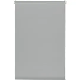 Deco Company Klemmrollo, Blickdicht, Lichtdurchlässig, Lichtschutz, Blendschutz, Rollo für Fenster ohne Bohren, Polyester, Hellgrau, 55 x 150 cm