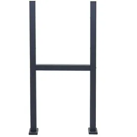 Mendler Standfuß für Paketkasten HWC-K41, Befestigungsständer Briefkasten Paketkastenständer, verzinkter Stahl ~ anthrazit