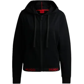 hugo red Sweatjacke, mit Label-Print Modell Sporty Black, XS