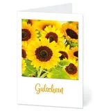 LUMA Gutschein Sonnenblumen DIN B6, 1 St.