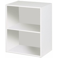 Regal - weiß - 54 cm hoch Bücherregal Kellerregal Standregal