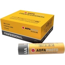 Agfaphoto Alkaline-Batterie, Micro, Aaa, Lr03, 1,5 V Professional, Einzelhandelsverpackung (10er-Pack)