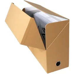 Exacompta 89428E 5x Transferbox Rücken 120mm gerilltes Papier - Havanna