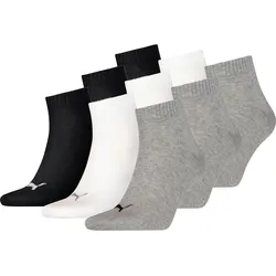 9 Paar Puma Unisex Quarter Socken Sneaker Gr. 35 - 49  für Damen Herren Füßlinge 35/38