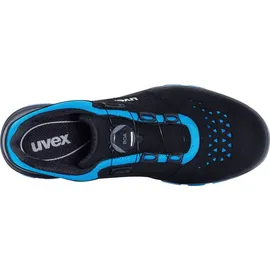 Uvex Sicherheitshalbschuhe S1P SRC uvex 2 xenova® BOA® Fit System, uvex xenova® Kunststoffkappe, Weite 11, Größe 38