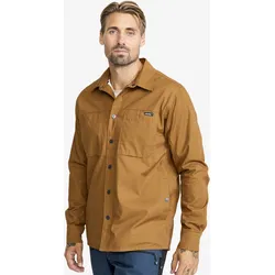 Outback Fleece Lined Overshirt Herren Rubber, Größe:M - Herren > Oberteile > Hemden - Braun