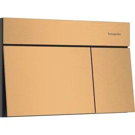 Hansgrohe iFrame Element E Betätigungsplatte für 2-Mengen-Spülung, brushed bronze