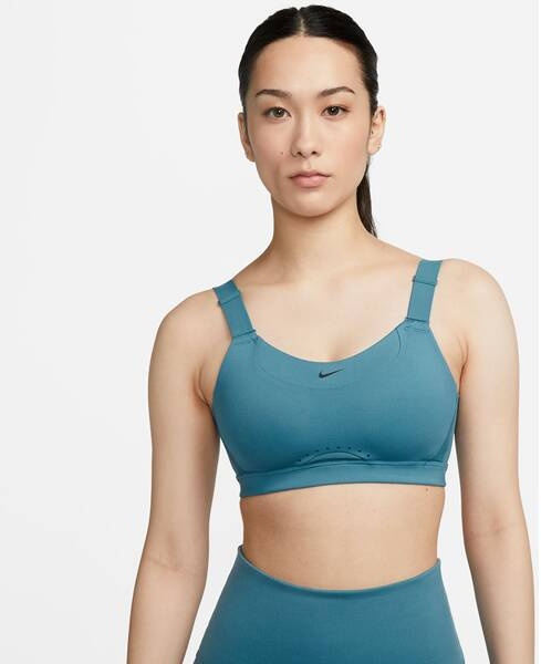 NIKE Damen Top W NK DF ALPHA BRA, NOISE AQUA/NOISE AQUA/NOISE AQ, M/C