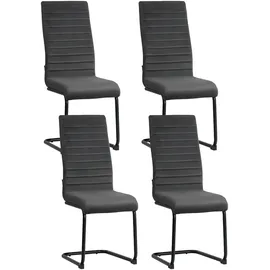 otto home »Elbach, TOPSELLER!, OTTOs Choice« Set, 5 Stk. tlg. ausziehbar 120-160 cm, Hochglanz, Tischgruppe Freischwinger