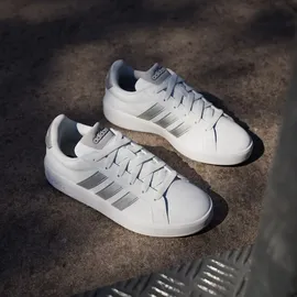 adidas Grand Court 3.0 Kinder Cloud White/Silver Metallic 38