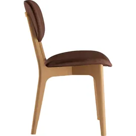 Home Affaire Stuhl COZY Polyester braun