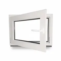 Kellerfenster - Kunststoff - Fenster - weiß - BxH: 90 x 40 cm - 900 x 400 mm - DIN Links - 3 fach Verglasung - 60 mm Profil