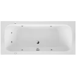 Whirlpool-Badewanne OTTOFOND "Malta 170", weiß, B:75cm H:40cm L:170cm, Badewannen, Typ 1, 170x75 cm