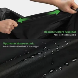 M MCombo Hollywoodschaukel Abdeckung 3-4 Sitzer, Abdeckplane Wasserdicht & UV-Beständig für Gartenschaukel 4093 4095 4088 8018, Schutzhülle 4002 (Oxford, Schwarz)