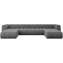altdecor Wohnlandschaft modulares Sofa Joren-U2 - 410x177x70 cm Dunkelgrau