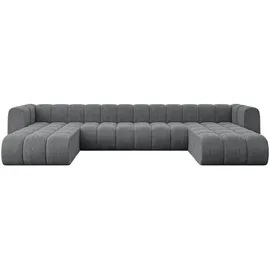 altdecor Wohnlandschaft modulares Sofa Joren-U2 - 410x177x70 cm Dunkelgrau