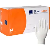 ABENA Latex-Handschuhe weiß, ungepudert VE 100 Stück M
