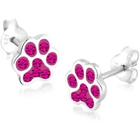 Elli Ohrstecker Pfote rosa 925 Sterling Silber onesize