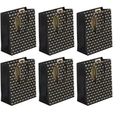 Clairefontaine 6x Elegant, Geschenktasche M 21,5x10,2x25,3 cm - Schwarz 32490-3C