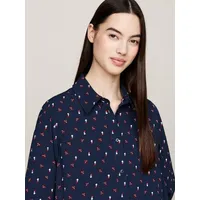 Tommy Jeans Hemdblusenkleid »TJW FLORAL MIX MINI SHIRT DRESS«, mit Blumenprint, schwarz