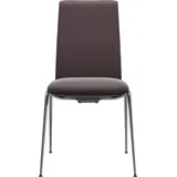 Stressless® Polsterstuhl Laurel, Low Back, Größe M, mit Beinen aus Stahl in Chrom glänzend gelb