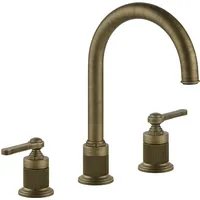 GESSI Venti20 3-Loch-Waschtischarmatur, ohne Ablaufgarnitur, - Messing antik