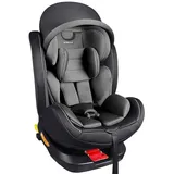 XOMAX XZ-16 Kindersitz drehbar 360° mit ISOFIX und Liegefunktion I mitwachsend I 0-36 kg, 0-12 Jahre, Gruppe 0/1/2/3 I 5-Punkt-Gurt und 3-Punkt-Gurt I Bezug abnehmbar, waschbar I ECE i-Size 129R