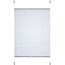 LIEDECO Klemmfix-Plissee Easy 80 x 130 cm Polyester Weiß