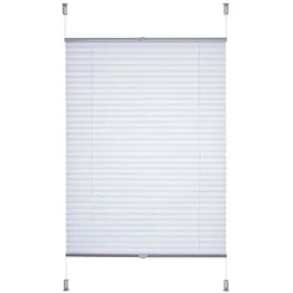 LIEDECO Klemmfix-Plissee Easy 80 x 130 cm Polyester Weiß