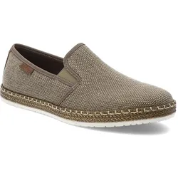 Beige Espadrilles Rieker Elegante Herrenschuhe, 42
