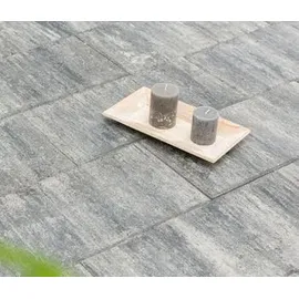 Diephaus Terrassenplatte Via 60 x 30 x 4 cm schwarz-weiß