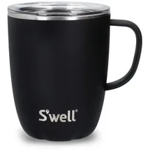 S'well Becher mit Henkel 0,35 l Schwarz