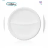 Blanc HYGIENIC Menüteller, Mehrwegbesteck, 22 cm x 2,6 cm, 800 Stk, weiß, robust, Premium Qualität,