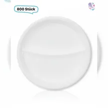 Blanc HYGIENIC Menüteller, Mehrwegbesteck, 22 cm x 2,6 cm, 800 Stk, weiß, robust, Premium Qualität,
