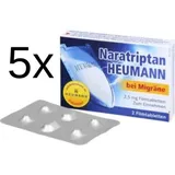 NARATRIPTAN Heumann bei Migräne 2,5 mg Filmtabl. 5 x 2 St.