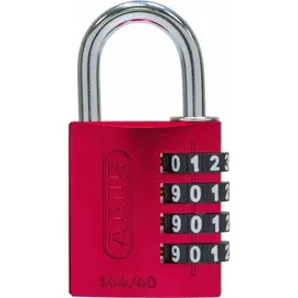 ABUS Zahlen-Vorhangschloss 144/40 Lock-Tag Aluminium, rot