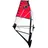 F2 Windsurf Segel Rodeo 4,4 qm rot