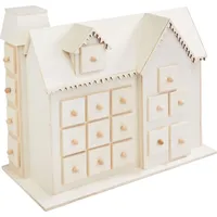 VBS Adventskalender-Haus Villa Ruprecht, DIY Bastelset, Weihnachtsdekoration - Beige