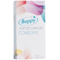 Beppy Comfort Kondome - 12 Stück - bewährte Qualität von BEPPY - feucht und zuverlässig an allen Tagen, 56mm Breite