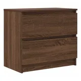 vidaXL TV-Schrank Braun Eichen-Optik 60x35x54 cm Holzwerkstoff